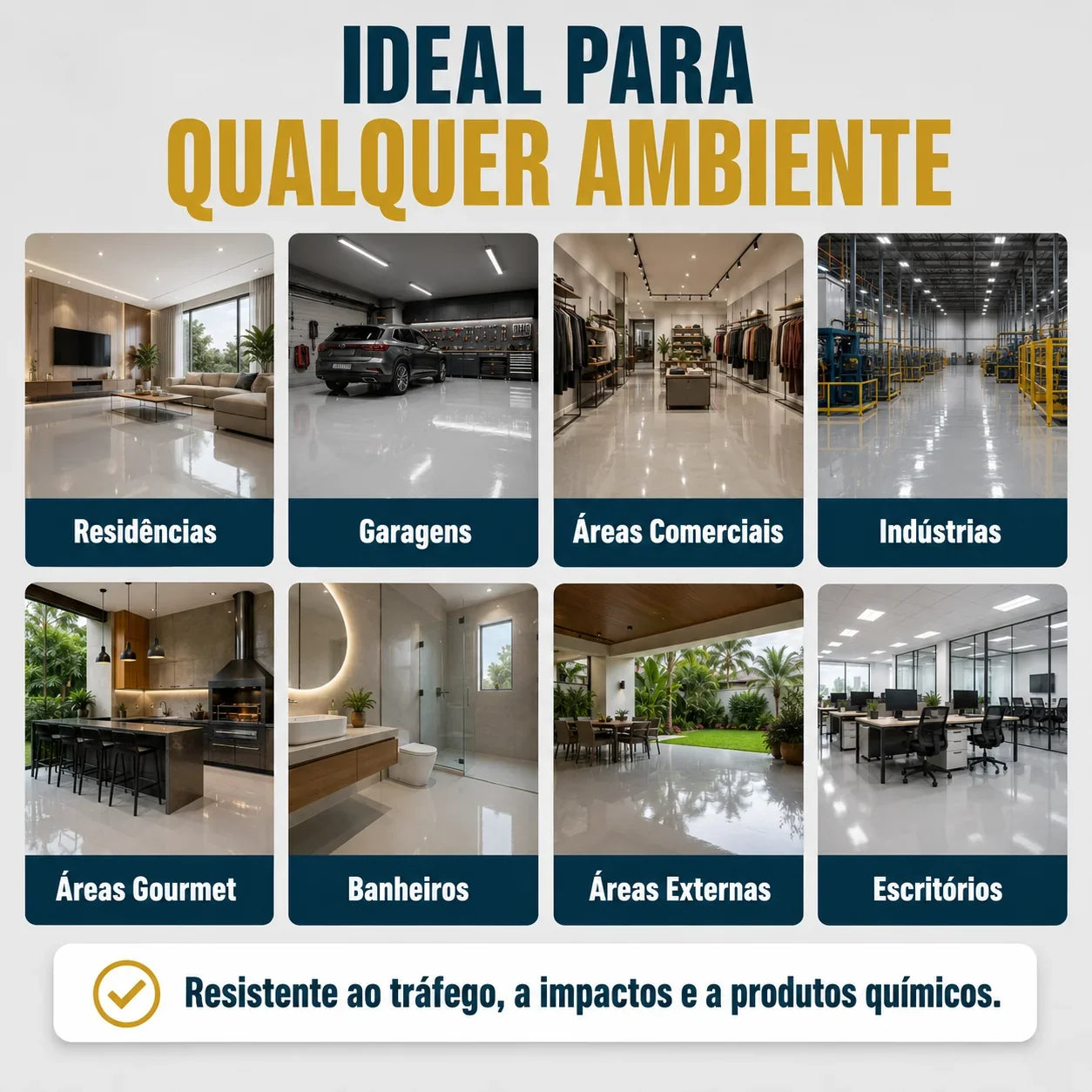 Pisolux - Revestimento Epóxi Autonivelante Premium • Efeito Mármore • Alta Resistência + Primer de Brinde + Kit de Aplicação