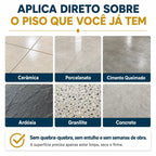Pisolux - Revestimento Epóxi Autonivelante Premium • Efeito Mármore • Alta Resistência + Primer de Brinde + Kit de Aplicação
