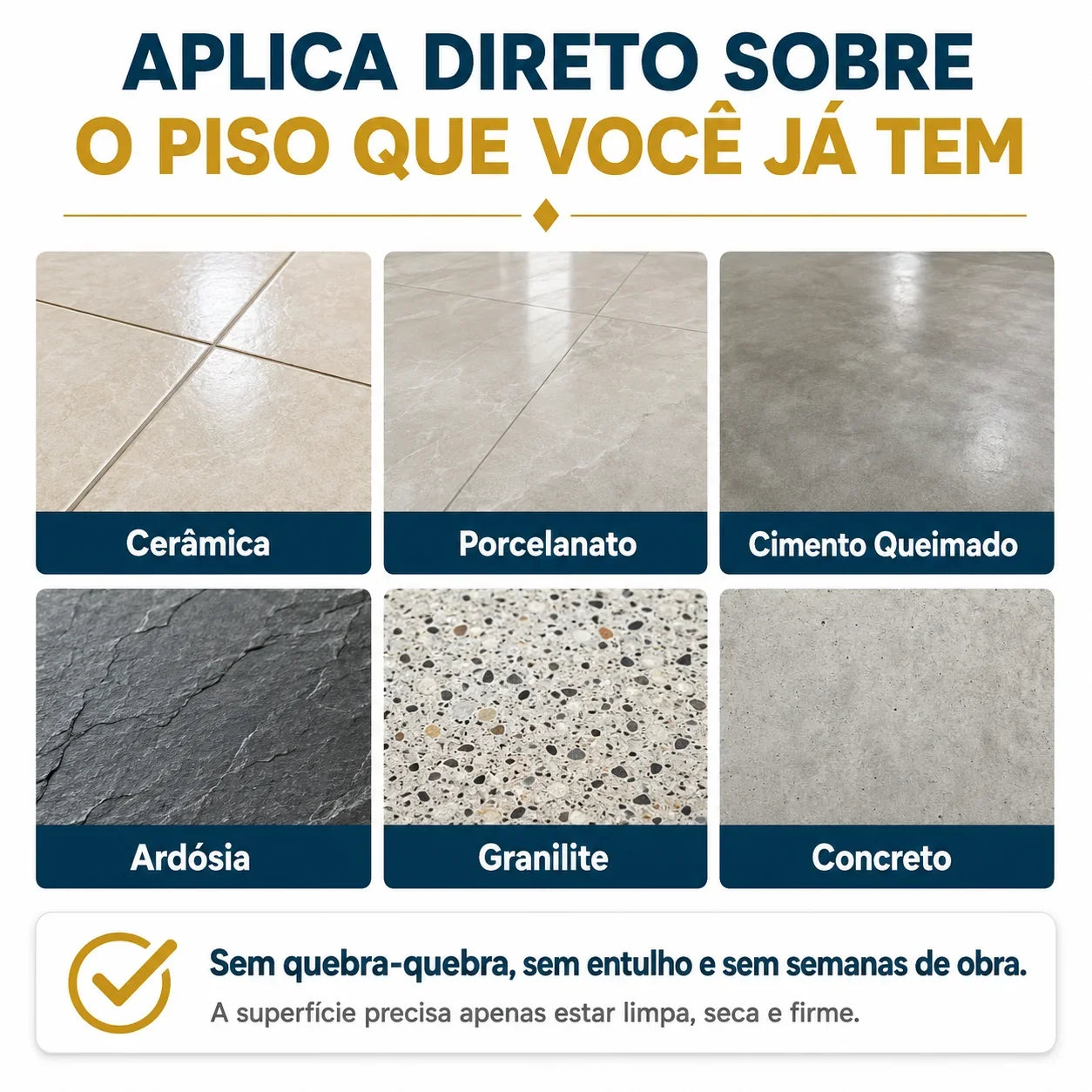 Pisolux - Revestimento Epóxi Autonivelante Premium • Efeito Mármore • Alta Resistência + Primer de Brinde + Kit de Aplicação